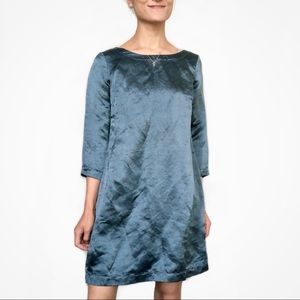 Studio 412 nuthatch linen and silk shift dress